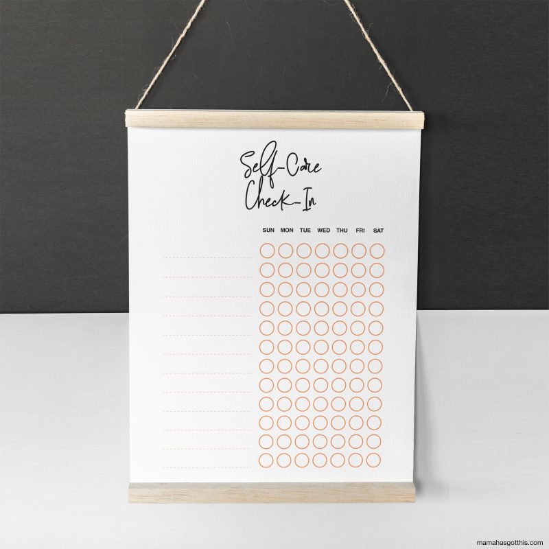 blank free printable template for weekly daily checklist tasks self care