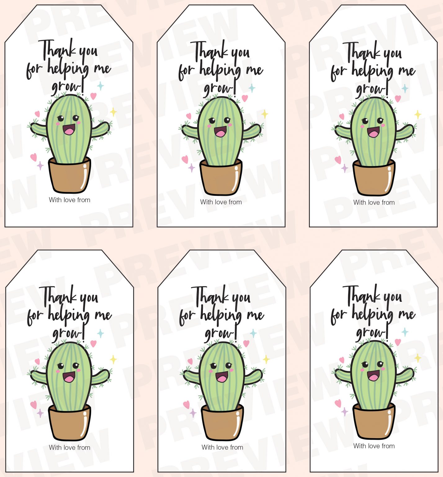Printable Punny Personalisable Teacher Appreciation Gift Tag Templates Printable Punny Personalisable Teacher Appreciation Gift Tag Templates